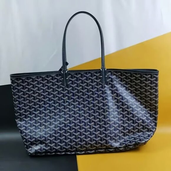 Goyard Blue and Black Tote Bag - Picture 3 of 6